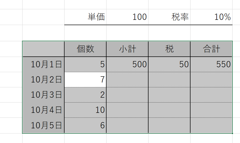 表全体の選択3