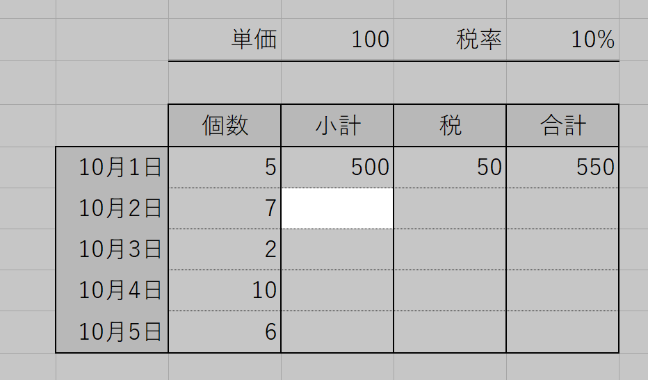 表全体の選択4