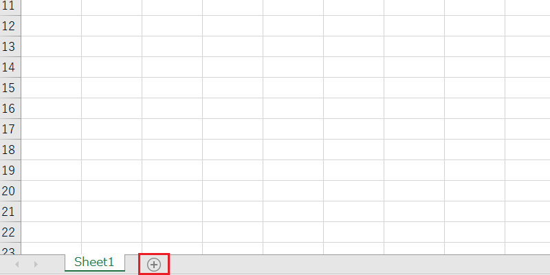 ワークシートを増やすショートカット_Shift + F11
