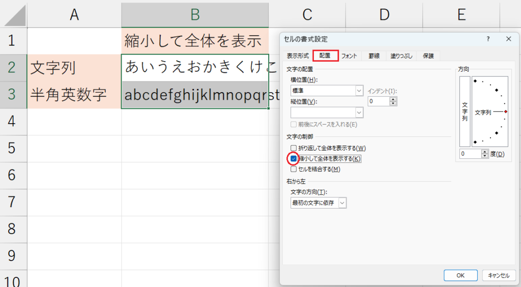 書式設定_縮小して全体を表示