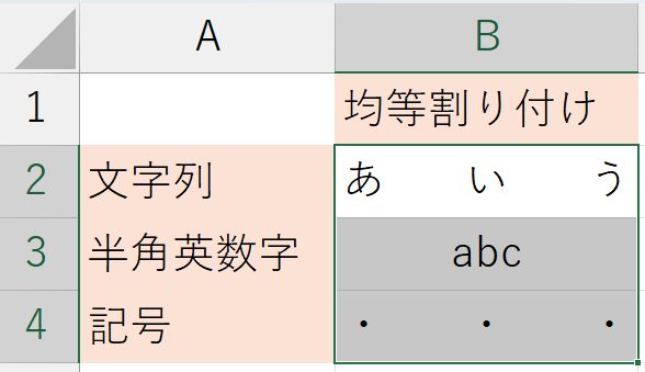 書式設定_均等割り付け