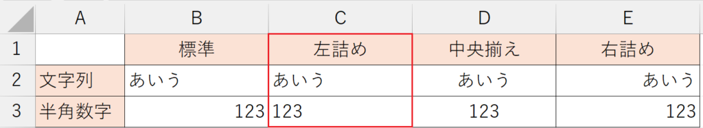 書式設定_左詰め